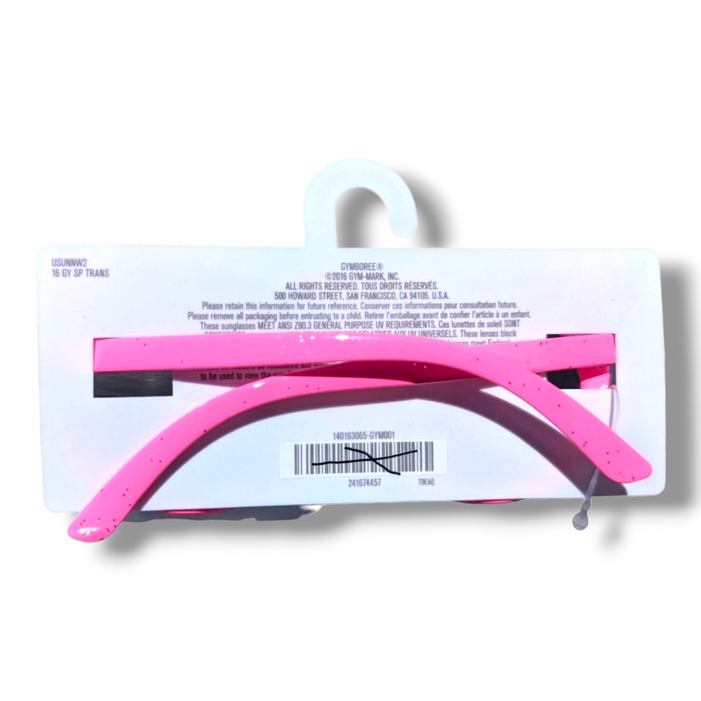 Gymboree Girls Pink W/ Silver Sparkles Cat Sunglasses - Picture 4 of 4